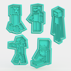 Set x5 Cortantes Minecraft