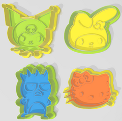 cortante set Kitty x 4 mod:1
