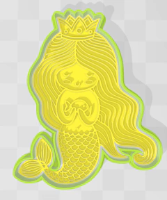 sirena con corona