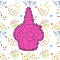 Cortantes Cupcake Unicornio