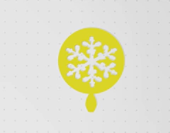 Stencil Copo de nieve 3