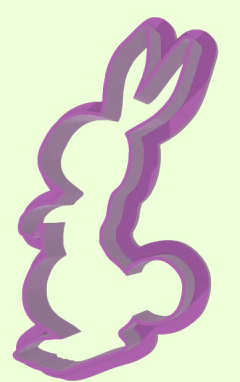 cortante entero conejo violet