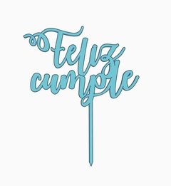 Topper torta Feliz Cumple 3