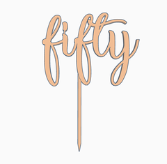 Topper Torta Fifty (50)