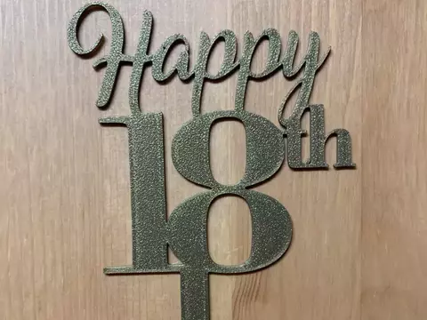 topper happy 18 mod 10