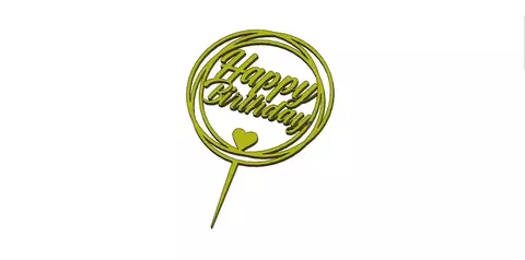 topper Happy+Birthday mod.26