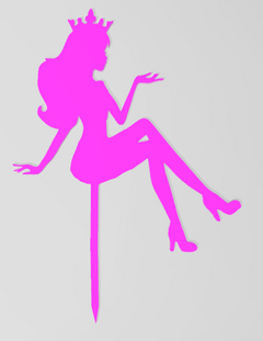 topper pink mujer sentada