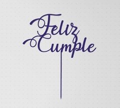 Topper torta Feliz Cumple 2