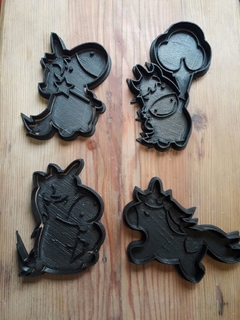set x 4 unicornios