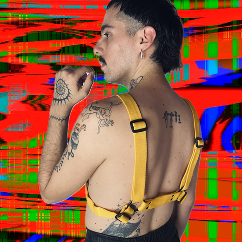 Arnés pecho YEN4 -Rojo o amarillo y negro-