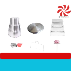 KIT TOP: JOGO DE FORMA RETANGULAR C/3 + JOGO DE FORMA REDONDA C/3 + BAILARINA GIRATÓRIA + NIVELADOR + SUPORTE DE ROSA + BICO WILTON 127