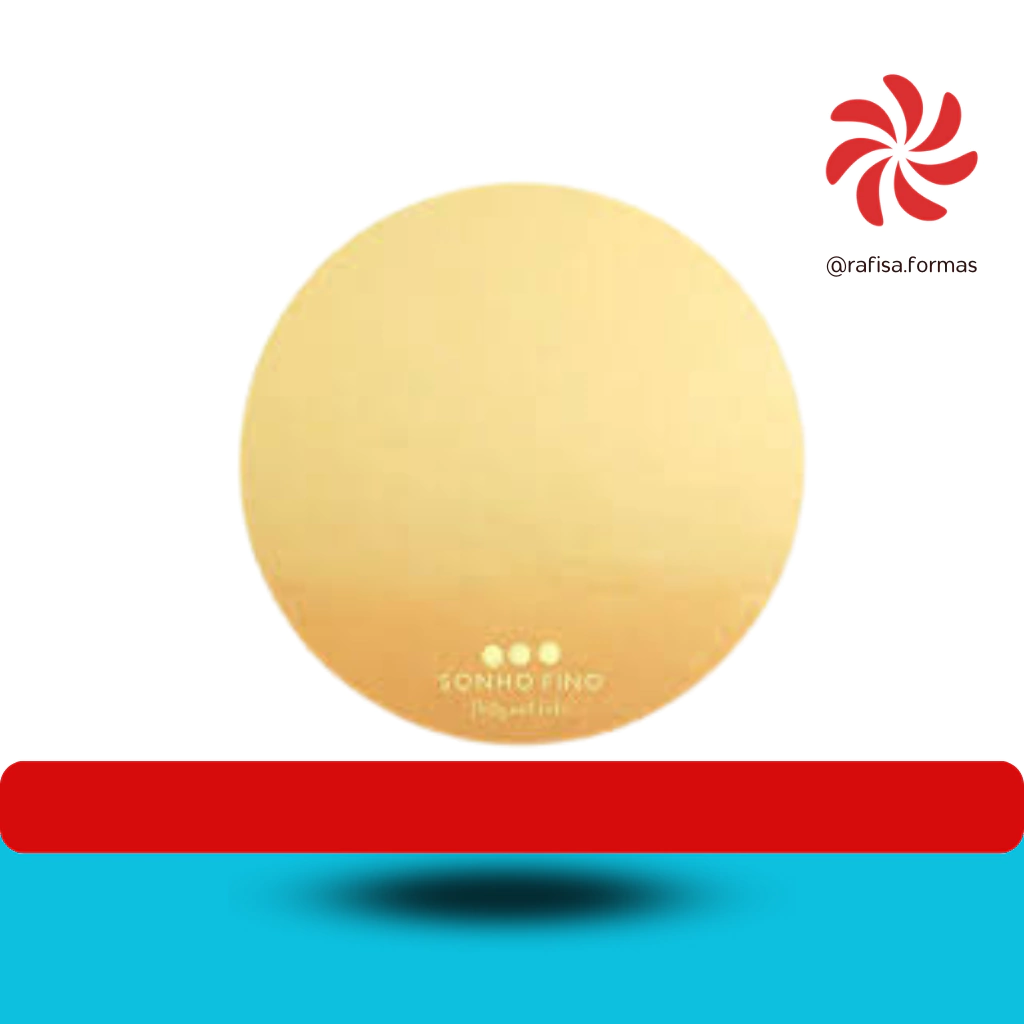 ESPELHO REDONDO PARA BOLO SELFIE CAKE - DOURADO 15CM