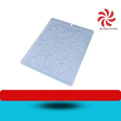 FORMA DE ACETATO - ARABESCO CORAÇÃO - 9690