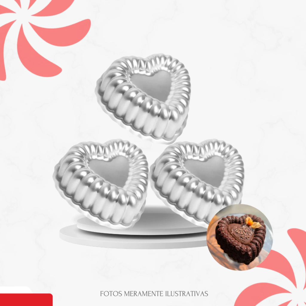 KIT FORMA GOMADA CORAÇÃO - C/3 M - comprar online