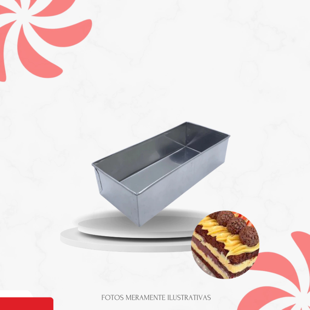 FORMA RETANGULAR FATIAS 08CM - 30X13X8 (SUPER FATIAS) - comprar online