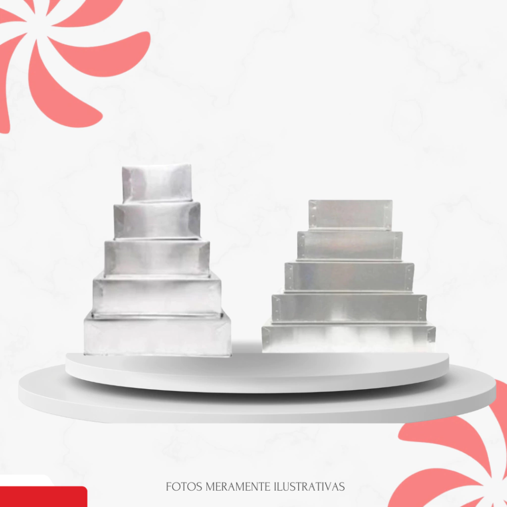 AS+VENDIDAS: JOGO DE FORMA QUADRADA C/5 + JOGO DE FORMA RETANGULAR C/5 - comprar online