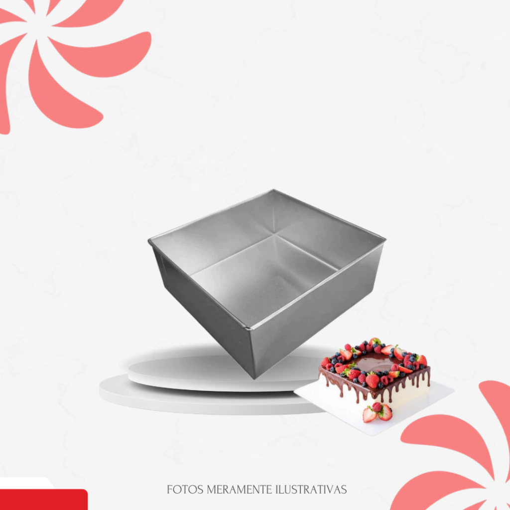FORMA QUADRADA BAIXA 6 CM - 35X35X6 - comprar online