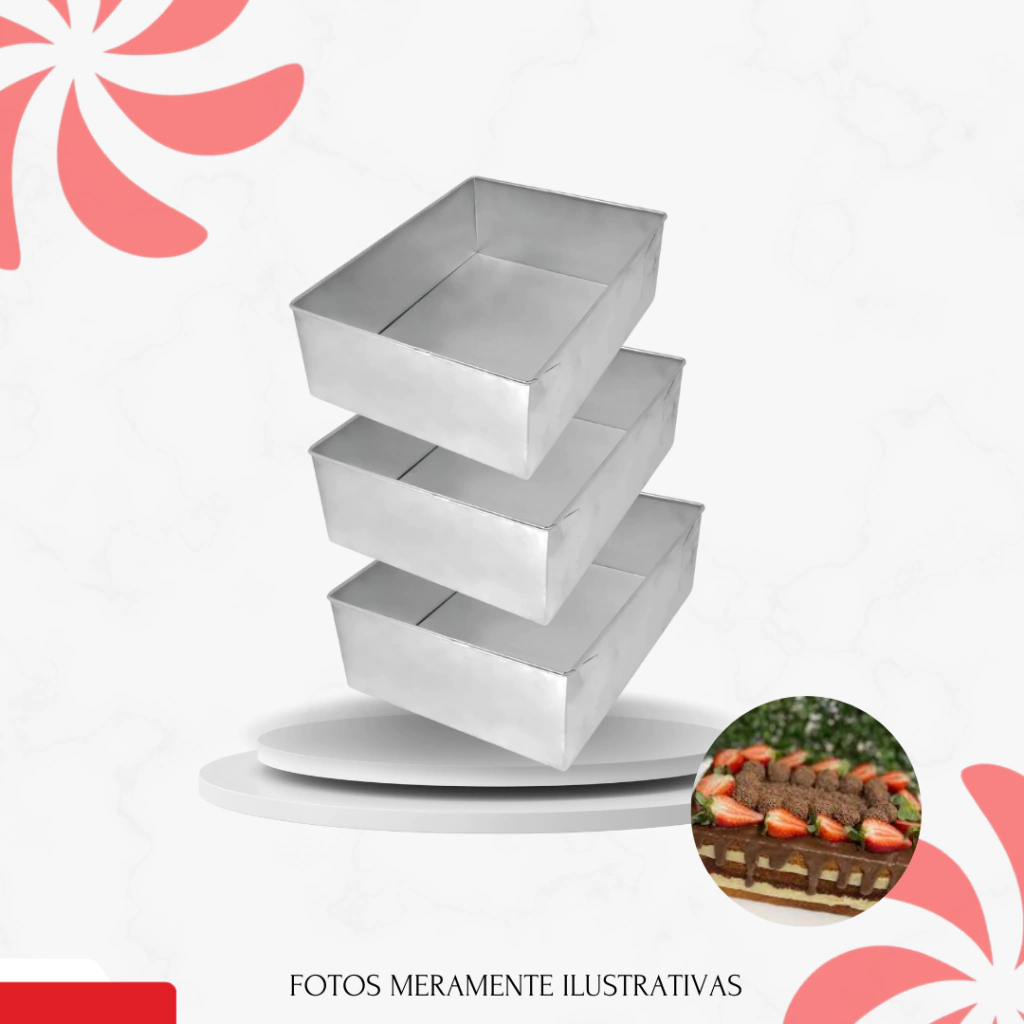 CONJUNTO DE FORMA RETANGULAR C/3 - 20x15x10CM - comprar online