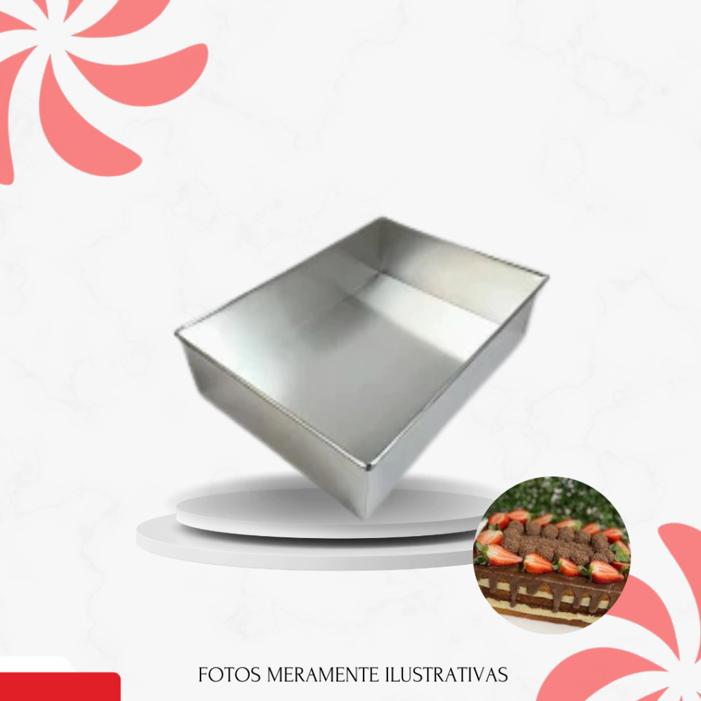 FORMA RETANGULAR F.FALSO 08CM - 25X17X8 - comprar online