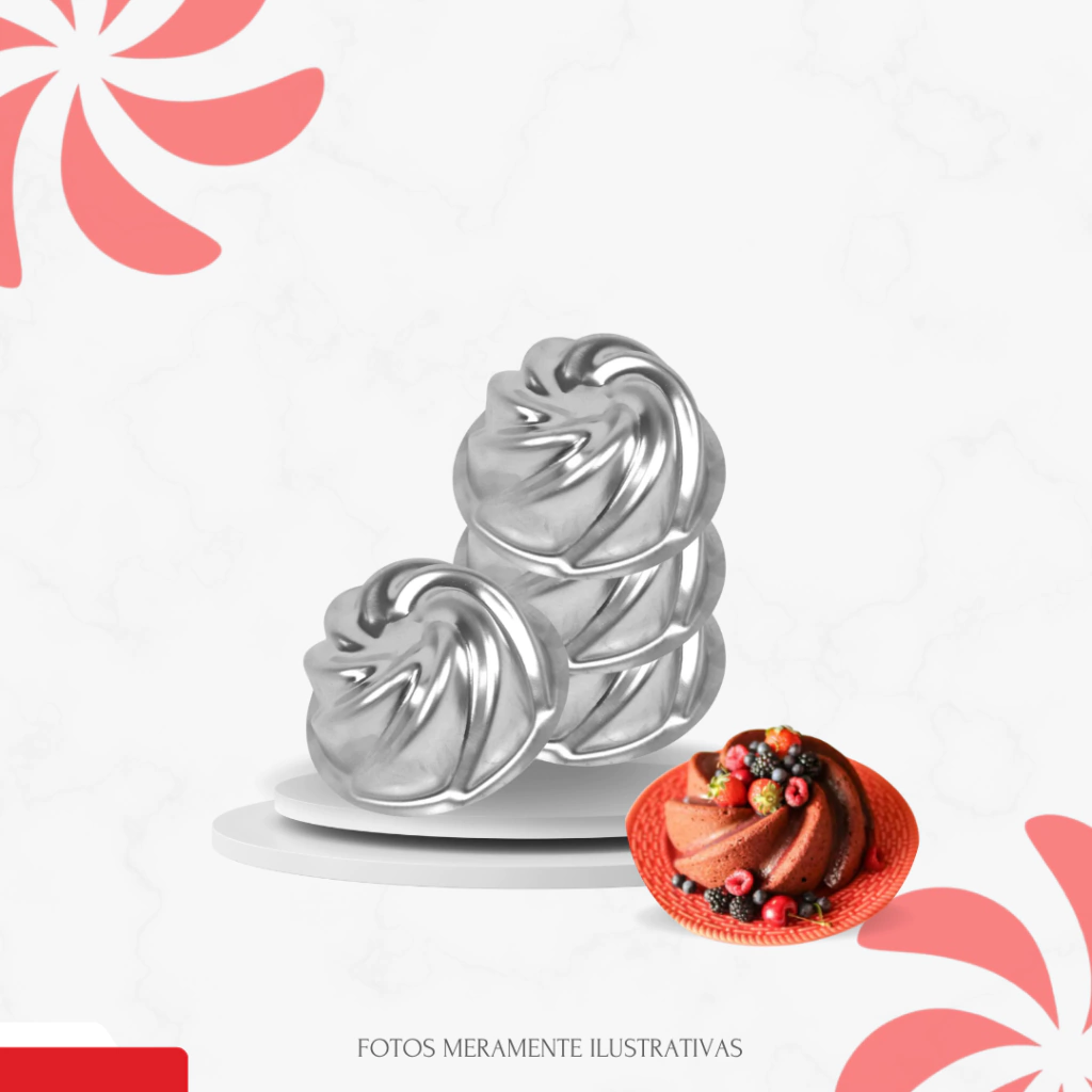 MINI FORMA S/TUBO DECORADA VULCÃO - C/6 - comprar online