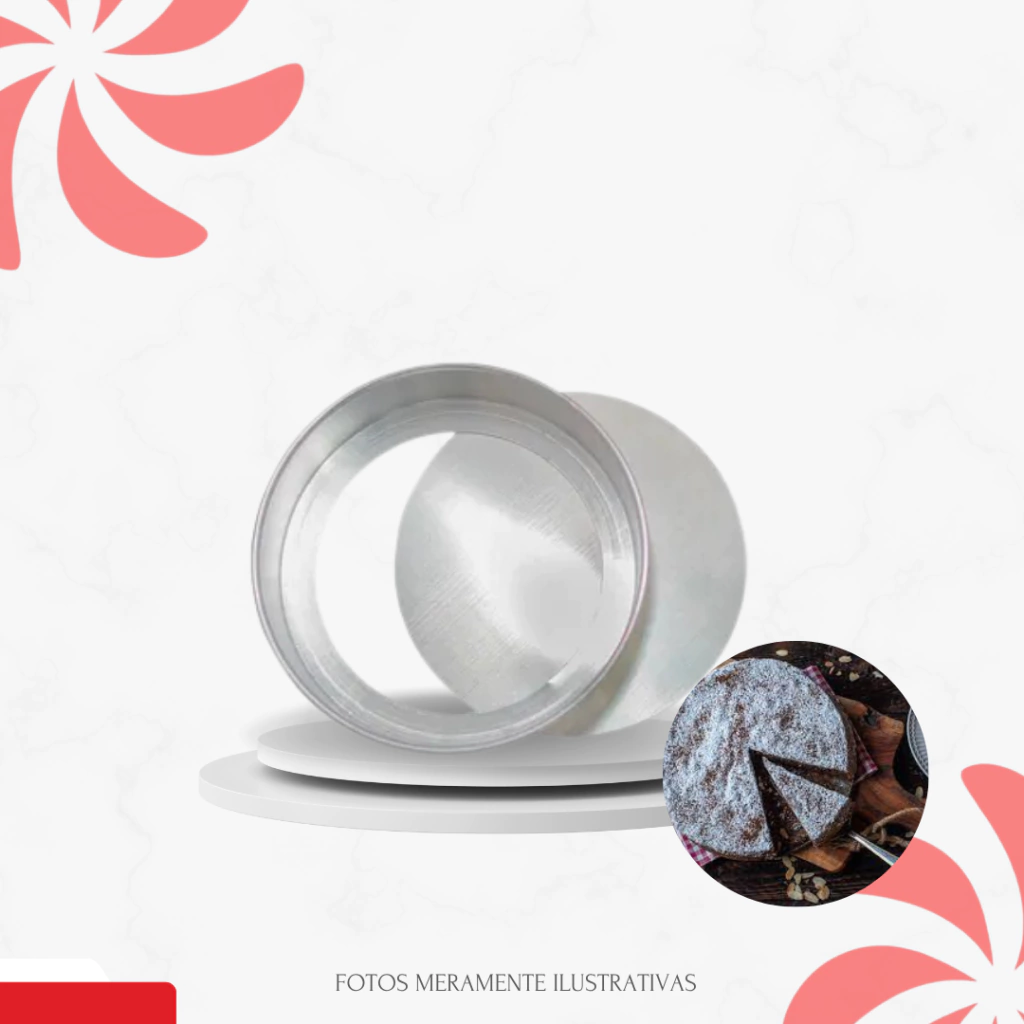 FORMA REDONDA FUNDO FALSO 20X3 - AVULSA - comprar online