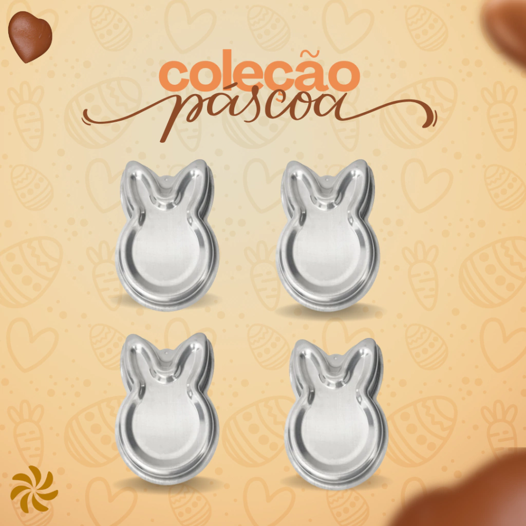 KIT C/4 FORMAS BALLERINE COELHO M - 15X10X4 - comprar online