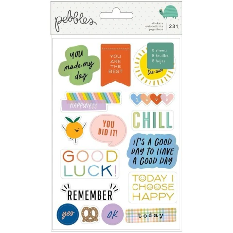 Sticker Book 8 hojas Kid at Heart Pebbles