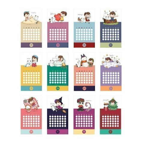 Almanaque perpetuo Petite y Nuez Aventuras Estacionales Miss Peperina - comprar online