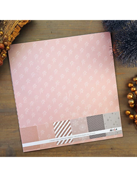 Kit papeles colores sólidos MARAVILLAS NAVIDAD Alua Cid
