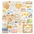 Jen Hadfield Flower Child Collection 12 x 12 Foam Stickers with Silver Holographic Foil Accents - comprar online