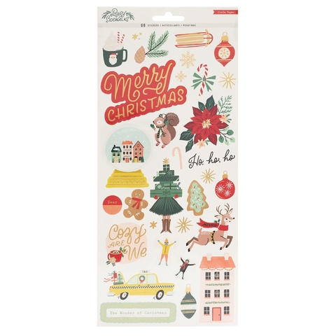 Cardstock Stickers Busy Sidewalks Crate Paper