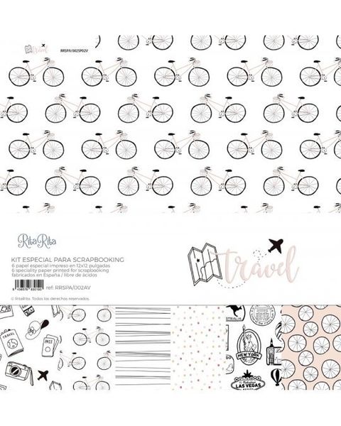 Kit especial para scrapbooking TRAVEL Alua Cid