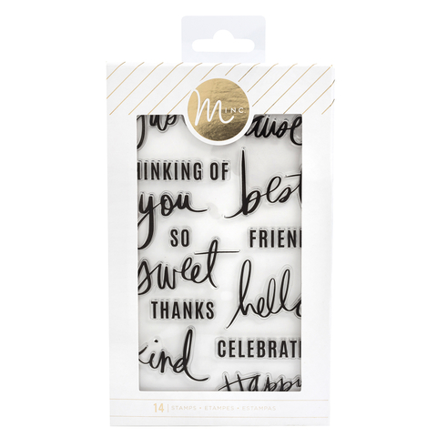 Kit de Sellos Minc Sentiments Heidi Swapp