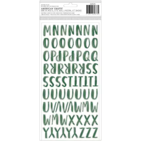 Amy Tan Late Afternoon Thickers Stickers150/Pkg Alphabet/ Foam