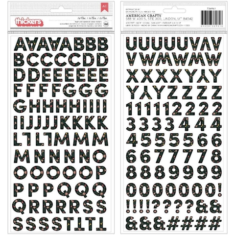Jen Hadfield The Avenue Thickers Stickers 5.5 x 11" x188 Alpha Foam & Cardstock