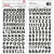Jen Hadfield The Avenue Thickers Stickers 5.5 x 11" x188 Alpha Foam & Cardstock