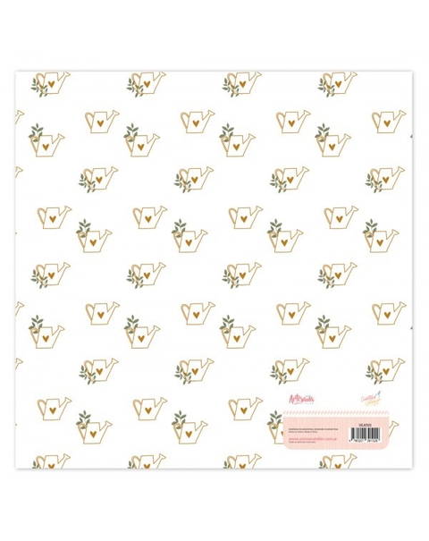 VELLUM CON FOIL REGADERAS CUENTA CONMIGO ARTESANA TALLER