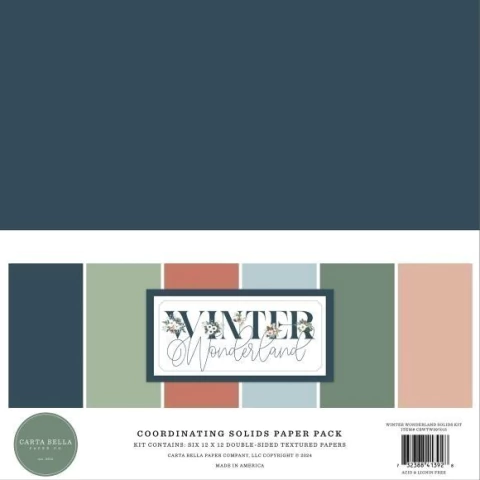 Carta Bella Solids Collection Kit 12"X12" Winter Wonderland - comprar online