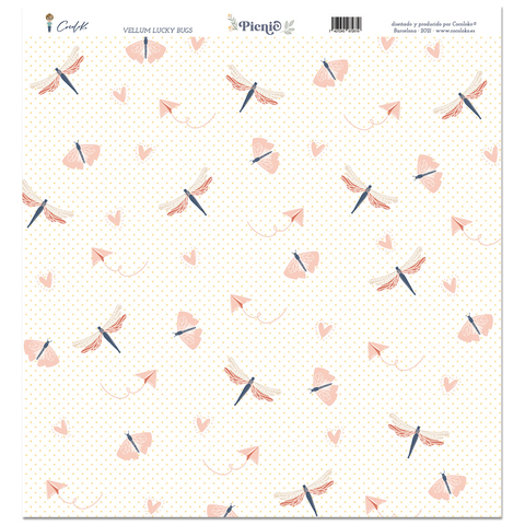 Vellum LUCKY BUGS 12"x12" PICNIC