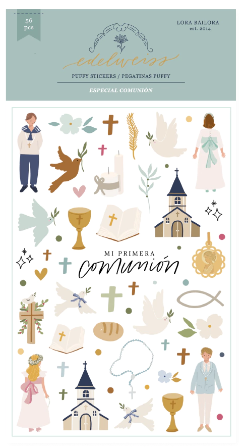 Puffys ilustraciones comunión EDELWEISS - comprar online