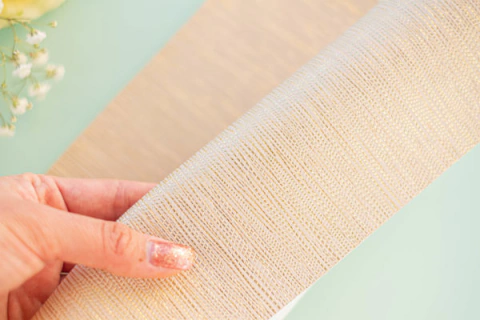 Ecopiel Lineas Oro 30x50 cm Johanna Rivero