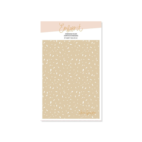 Carpeta de embossing 6" x 8,25" PETALOS (Memory Loquer)