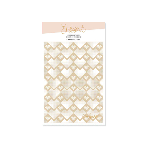 Carpeta de embossing 6" x 8,25" CORAZON PUNTO (Memory Loquer)