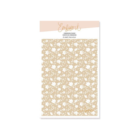 Carpeta de embossing 6" x 8,25" PEONIAS (Memory Loquer)