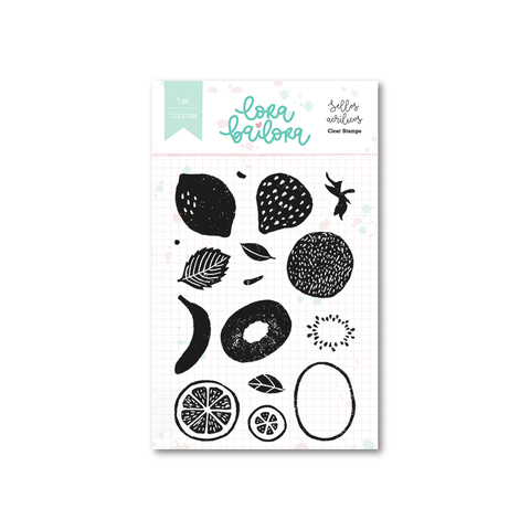 Sello acrílico 7,5x10cm Colección FRUITS