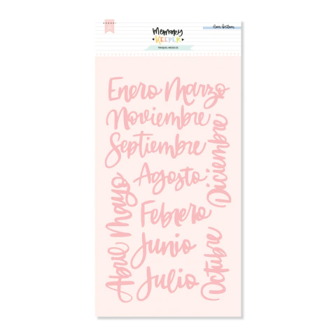 Troquel MESES ESPAÑOL Memory Loquer - Lora Bailora