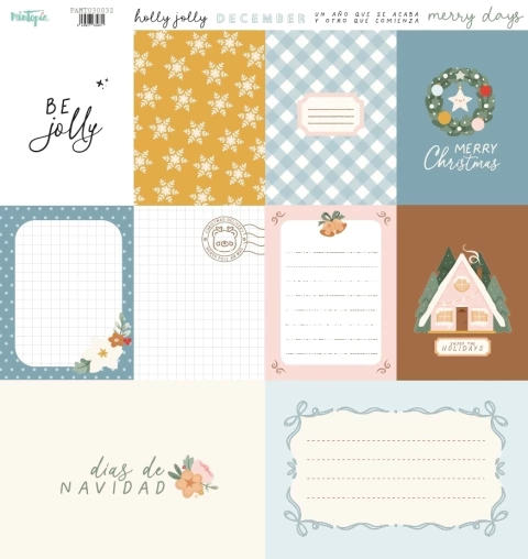 Papel tarjetas HOLLY JOLLY 2 - comprar online