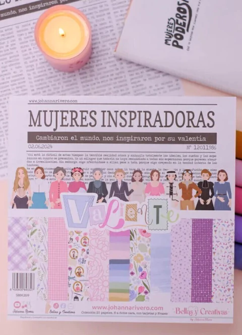 Colección VALIENTE papeles 12"x12" Johanna Rivero - comprar online