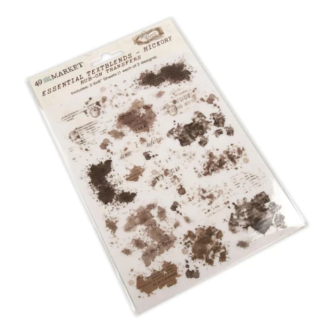 49 And Market Textblends Rub-Ons Hickory