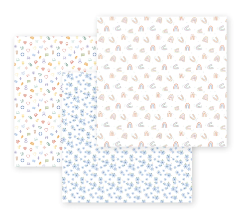 PACK VELLUM X 3 HOJAS DIARIO DE VIAJE - Arcoiris